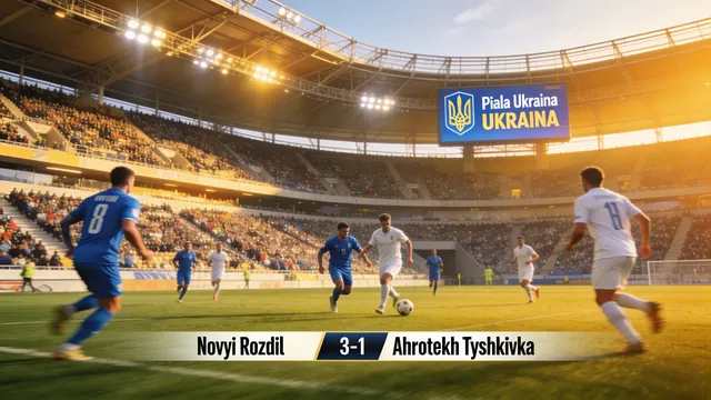 Gambar untuk Novyi Rozdil Sukses Kandaskan Ahrotekh Tyshkivka dengan Skor 3-1 di Piala Ukraina